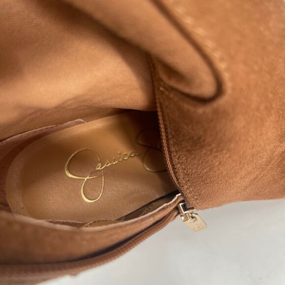 JESSICA SIMPSON Akemi Boots Size 6 Over the Knee Faux Suede Pull On NWOT Tan - Picture 9 of 16